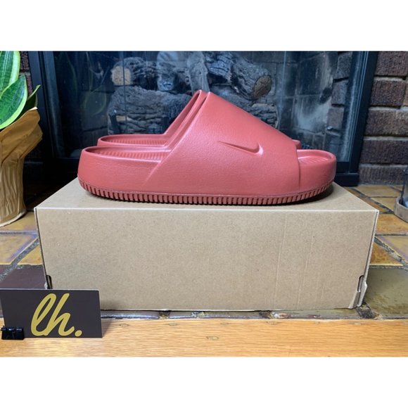 Women’s 10 Nike Calm Slides “Rugged Orange” Slide Sandals DX4816-800 - Picture 4 of 7